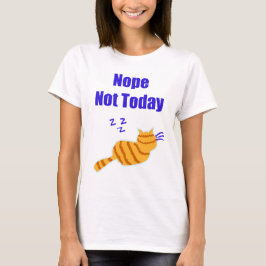 Niedliches T-Shirt, das eine Katze zeigt, die schl T-Shirt