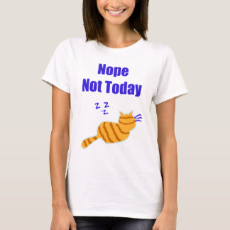 Niedliches T-Shirt, das eine Katze zeigt, die schl T-Shirt