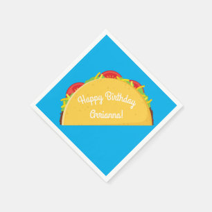 Niedliches Taco Kinder 1. Geburtstag Party Mexikan Serviette