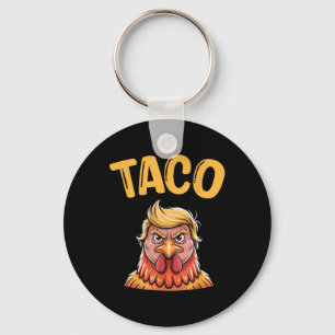 Niedliches Taco Trump hält immer die Finger aus de Schlüsselanhänger