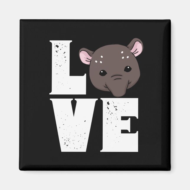 Niedliches Tapir-Geschenk ​ Damen Tapir-Geschenke Magnet (Vorne)