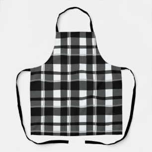 Niedliches Tartan Schwarz-weiße Karierte schottis Schürze
