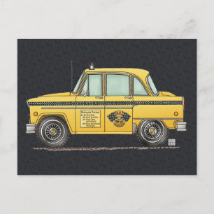Niedliches Taxi Postkarte