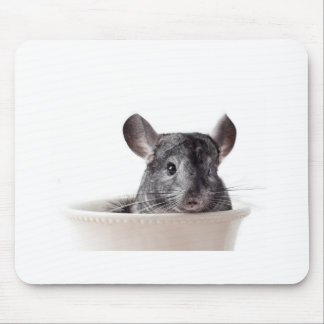 Niedliches Teacup-Chinchilla-Grau Mousepad