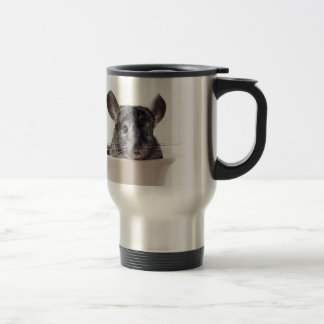 Niedliches Teacup-Chinchilla-Grau Reisebecher