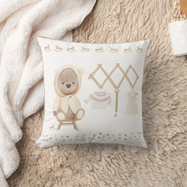 Niedliches Teddy Bären Kinderzimmer Dekor Kissen (Decke)