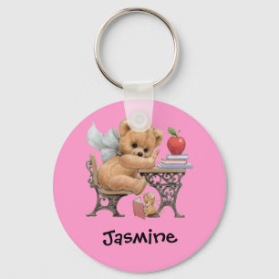 Niedliches Teddy-Bärn-personalisiertes Schlüsselanhänger
