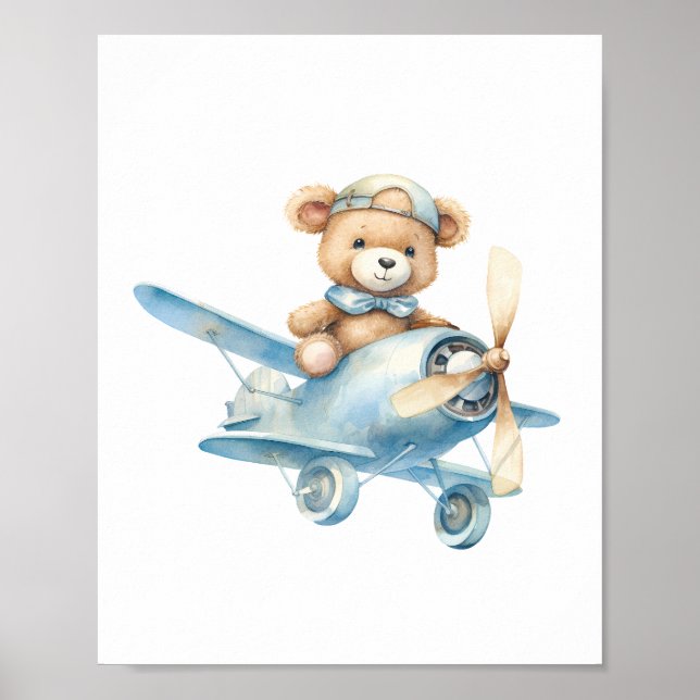 Niedliches Teddy Bear Baby Dusche Kinderzimmer Poster (Vorne)