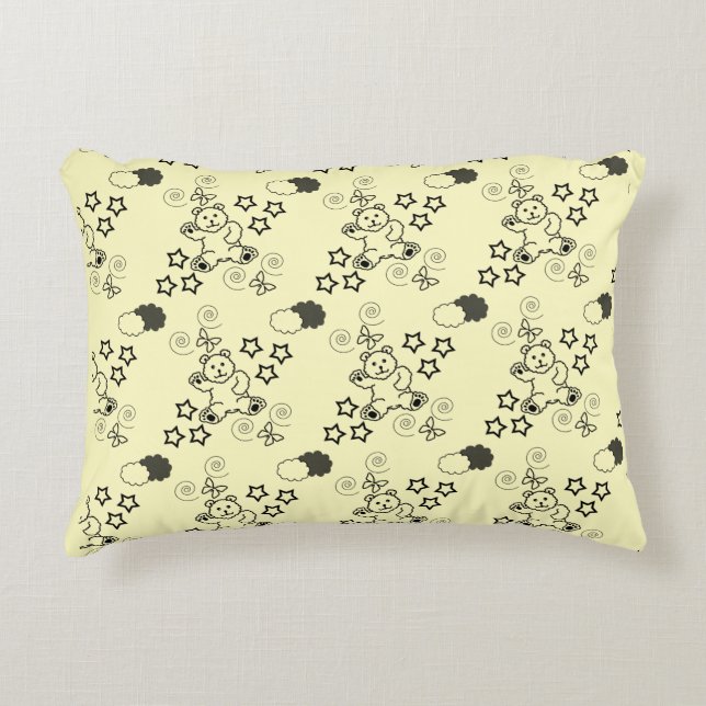 Niedliches Teddy Bear Baby's Room Accent Kissen (Vorderseite)