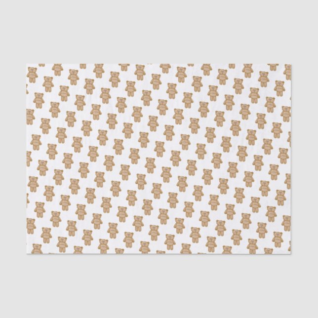Niedliches Teddy Bears-Muster Seidenpapier (Vorderseite)