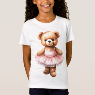 Niedliches Teddybär Ballerina Tanzballet T-Shirt