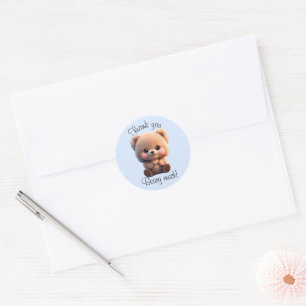 Niedliches Teddybär Runder Aufkleber