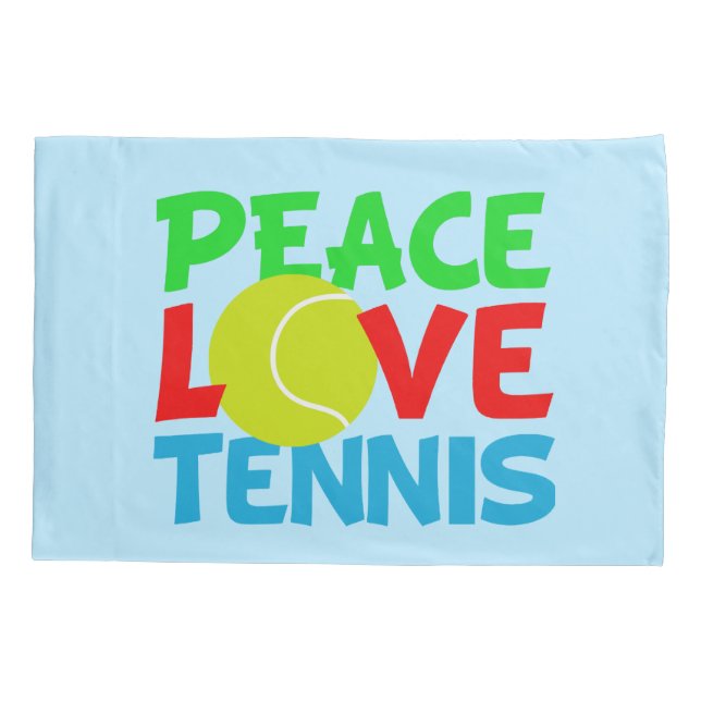 Niedliches Tennisblau Kissenbezug (Rückseite)