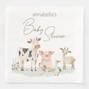 Niedliches Thema "Kleintiere" Serviette