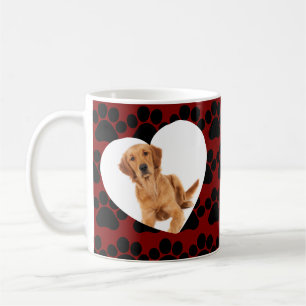Niedliches Tier Katze Foto Herzstück Glitzer Muste Kaffeetasse