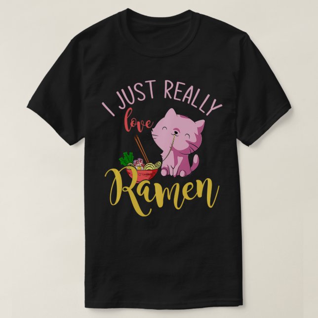 Niedliches Tier Lover Kawaii Ramen Pullover (Design vorne)
