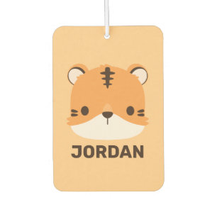 Niedliches Tiger mit Personalisiertem Namen Autolufterfrischer