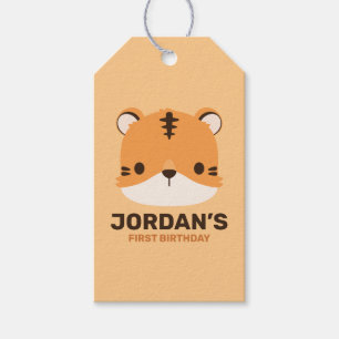 Niedliches Tiger mit Personalisiertem Namen Geschenkanhänger