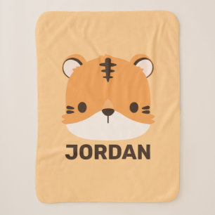 Niedliches Tiger mit Personalisiertem Namen Sherpadecke