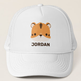 Niedliches Tiger mit Personalisiertem Namen Truckerkappe