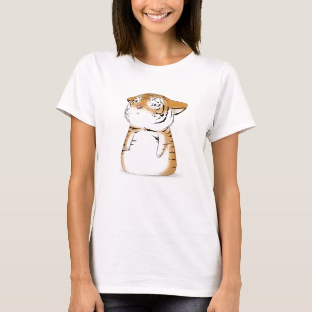 Niedliches Tiger-Shirt T-Shirt (Vorderseite)