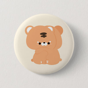 Niedliches Tigerpaar Button