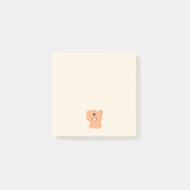Niedliches Tigerpaar Post-it Klebezettel (Vorderseite)