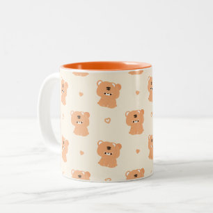 Niedliches Tigerpaar Zweifarbige Tasse