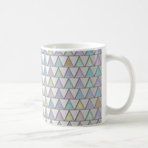 Niedliches Tirangles Muster in Pastellfarben Kaffeetasse