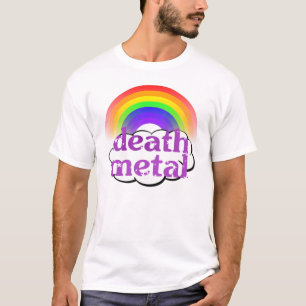 Niedliches Todesmetallregenbogen-Shirt T-Shirt