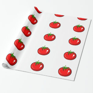Niedliches Tomatemuster Geschenkpapier