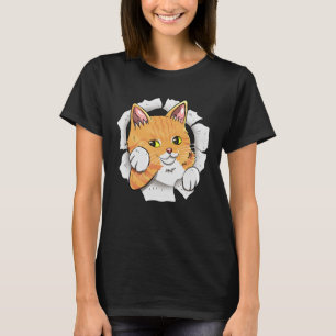 Niedliches Torntuch für Katzen, die Kätzchen Liebe T-Shirt