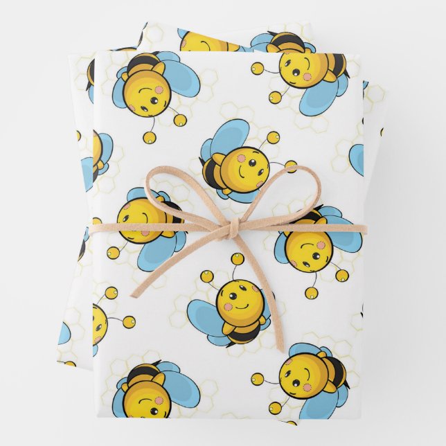 Niedliches Traubenmuster Geschenkpapier Set (Beispiel)