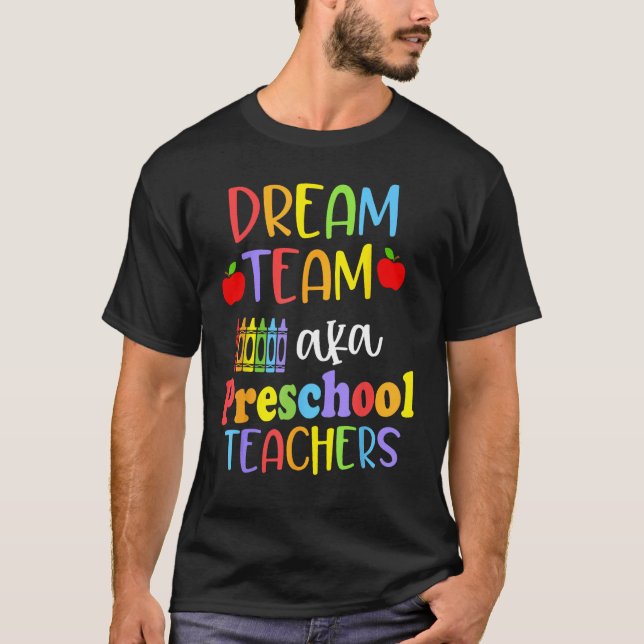Niedliches Traumteam - Lehrer der Vorschulzeit fre T-Shirt (Vorderseite)
