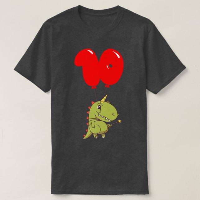 Niedliches TRe Fairy10th BirthdayKids Balloon Part T-Shirt (Design vorne)