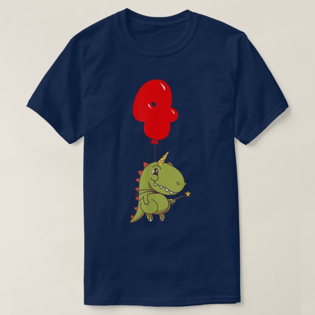 Niedliches TRe Fairy4th BirthdayKids Balloon Party T-Shirt (Design vorne)