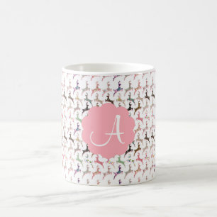 Niedliches trendiges Hirschmuster Kaffeetasse