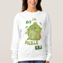 Niedliches, trendy Kiktok-Pickle in einem Glas