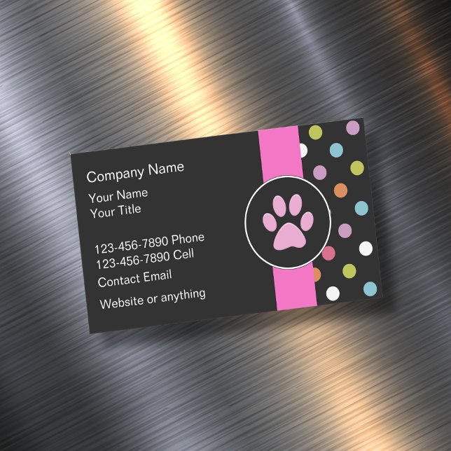 Niedliches trendy Pet Service Business Card Magnet (Von Creator hochgeladen)