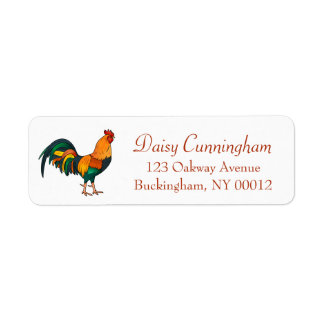 Niedliches Trendy Rustic Country Farm Rooster Huhn
