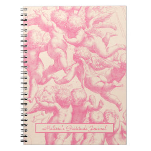 Niedliches Trendy Vintag Pink Angels Notebook Notizblock