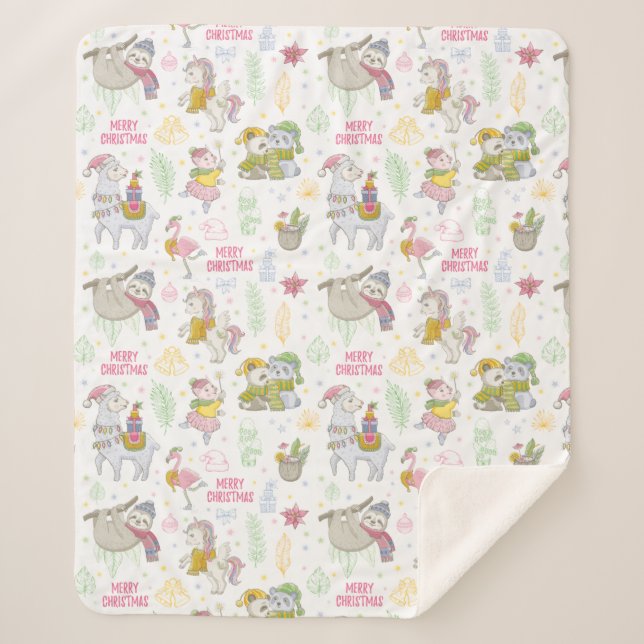 Niedliches Tropenfest Sherpadecke (Vorderseite)