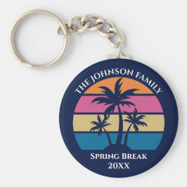 Niedliches Tropical Beach Custom Blue Beach Keepak Schlüsselanhänger