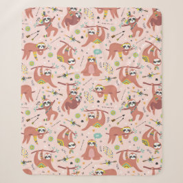 Niedliches tropisches Weihnachtssherpa Blanket Sherpadecke