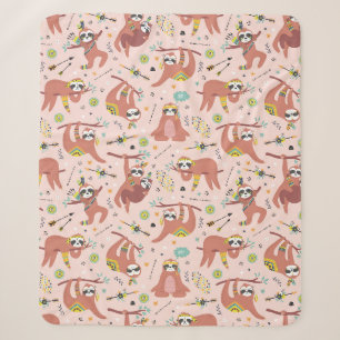 Niedliches tropisches Weihnachtssherpa Blanket Sherpadecke