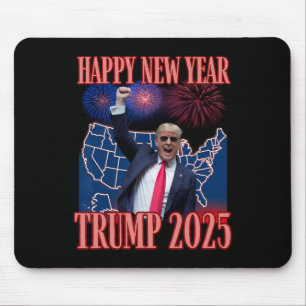 Niedliches Trump-Glück Neujahr 2025 45 47 Outlaw W Mousepad