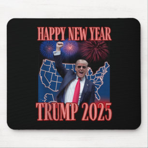 Niedliches Trump-Glück Neujahr 2025 45 47 Outlaw W Mousepad