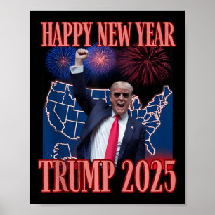 Niedliches Trump-Glück Neujahr 2025 45 47 Outlaw W Poster