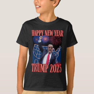 Niedliches Trump-Glück Neujahr 2025 45 47 Outlaw W T-Shirt