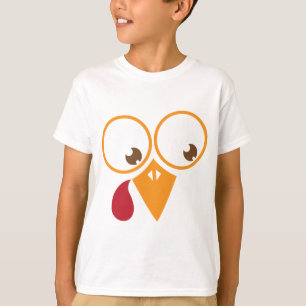 Niedliches Truthahngesicht T-Shirt